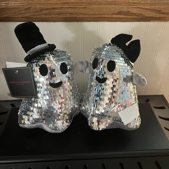 Christian Soriano Disco Ghost Couple Plush Weighted Shelf Sitter NWT - Picture 3 of 6